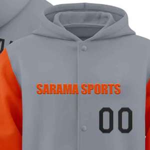 Chaqueta universitaria de béisbol personalizada para hombre, de lona, transpirable, para invierno, al por mayor, en blanco, estilo Letterman - Product Image 2