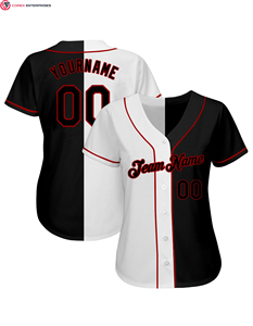 Vente en gros de maillots de baseball à transfert de chaleur personnalisés avec logo maillots de baseball à boutons complets pour hommes - Product Image 4