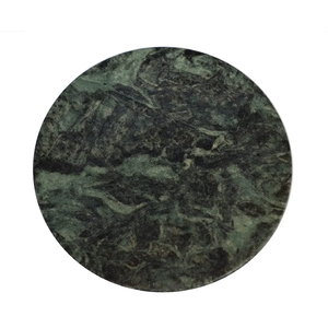 Sous-verres en cristal de haute qualité, cadeau, fabrication artisanale, sous-verres en marbre vert pour boissons, pierre naturelle, guérison, grossiste - Product Image 2