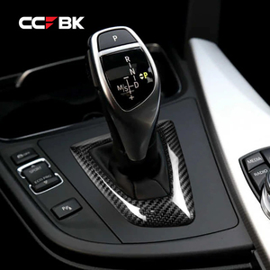 Para <span class=keywords><strong>BMW</strong></span> F20 F21 F22 F23 F30 F31 F32 F33 F36 2013-2021, molduras interiores de carbono seco, cubierta del panel de la palanca de cambios del control central - Product Image 5