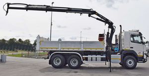 Camion benne VOL-VO FMX 460 6X4 neuf/occasion avec grue Atlas 172.3E de 5,40 m, moteur diesel, caméra de recul, capacité 30-40T - Product Image 6