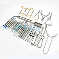 Fida Nouveau Kit de Chirurgie Dentaire Manuelle Avancée pour Implants, 33 Pièces, Certifié ISO13485 FD-ADSK-5600 Classe I, Garantie 1 An, Certifié MFDS