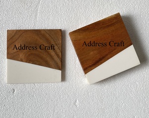Wholesale Price Tea Cup <b>Coasters</b> <b>For</b> <b>Drinks</b> Luxury Wood Resin <b>Coaster</b> Office Coffee Dining Party Custom Tea <b>Coaster</b> Wedding - Product Image 4