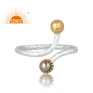 แหวนพลอยไพไรต์ธรรมชาติเงินสเตอร์ลิงเครื่องประดับออกแบบได้ตามต้องการของขวัญสำหรับผู้หญิงสำหรับผู้หญิงสินค้ามาใหม่ - Product Image 3