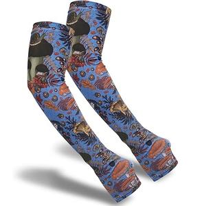 Venta al por mayor ciclismo mangas del brazo logotipo personalizado impreso hombres hielo seda refrigeración mangas del brazo para deportes al aire libre estilo pares transpirable - Product Image 4