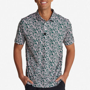 Vente en gros de polos de golf d'été en coton pur brodés personnalisés pour hommes, infroissables, anti-transpiration - Product Image 2