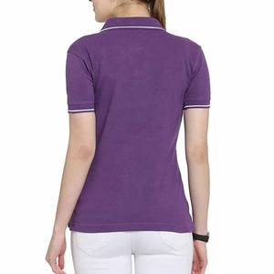 T-shirt décontracté pour femme de haute qualité à manches courtes en jersey 100 % coton, motif uni, imprimé, respirant, tricoté, avec logo personnalisé - Product Image 4
