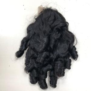 Venta al por mayor 12 pulgadas de largo vietnamita virgen Remy Peluca de pelo de alta calidad HD Color suizo Material con encaje transparente - Product Image 1