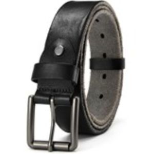 Ceinture décontractée pour homme de qualité supérieure, personnalisée, à motif floral, écologique, imperméable, avec boucle carrée en acier poli, en cuir de vache - Product Image 6
