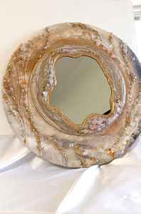 Glossy Modern Stylish Smart Rectangle Bathroom Wall <b>Mounted</b> Hanging <b>Photo</b> Frame with Buffalo Bone Lenses Handmade - Product Image 4