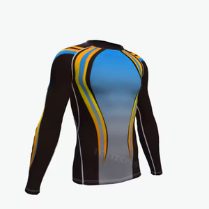 Rashguard de manga larga para hombre de la mejor calidad, liso, MMA, sublimación impresa, Fitness de invierno, OEM Rush Guard, deportes de alta calidad - Product Image 1