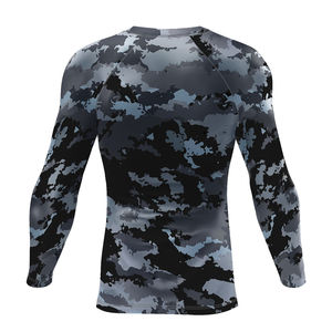 2025 Haute Qualité Logo Personnalisé Rashguard de Compression à Manches Longues pour Homme, Respirant et Durable, en Spandex/Polyester pour le Fitness - Product Image 2