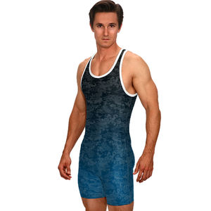 Combinaison de musculation et de lutte pour adultes de haute qualité avec logo personnalisé extensible et tailles Spandex/Polyester - Product Image 2