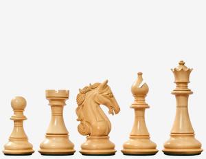 Pièces d'échecs professionnelles Staunton à double pondération V2.0 en bois d'Anjan, en bois de buis, roi de 4,5 pouces à prix avantageux - Product Image 3