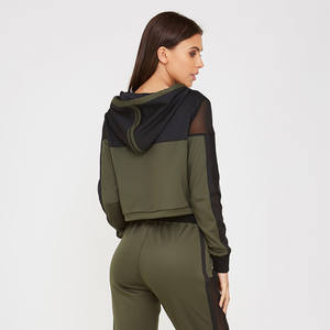 Sweat-shirt court à demi-zip 360g de qualité supérieure pour femme – Tendance unique et respirante - Product Image 5