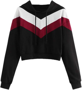 Sudadera con Capucha KIC Star Fashion para Mujer, Invierno, Bloques de Color, Transpirable, Forrada, Manga Larga, 100% Algodón - Product Image 1