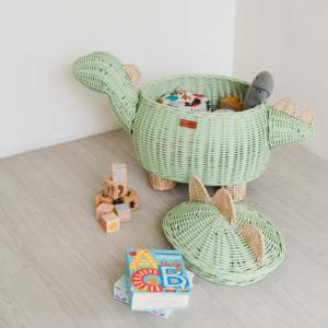Factory <b>supply</b> rattan basket different designs bin baskets baby <b>nursery</b> decor organizer bins - Product Image 4