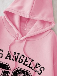 Sudadera Holgada con Hombros Caídos para Mujer, 100% Algodón, Informal, Lisa, al por Mayor - Product Image 4