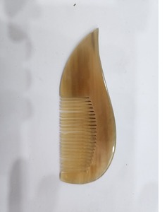 Unique Design Pocket Size Hair Comb Mini Vintage Handmade Bridal Feather Hair Comb with Natural Horn Elegant Indian Pocket Size - Product Image 1