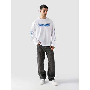 T-shirt Tanjiro au design élégant et solide, manches longues, 100% coton jersey, plusieurs variantes disponibles - 200g 220g 280g, impression sérigraphique - Product Image 4