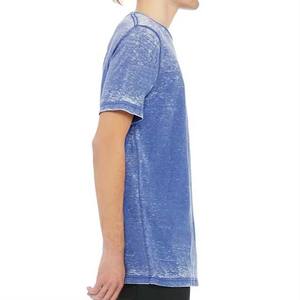 T-shirts en coton uni délavé à l'acide avec logo personnalisé, style hip-hop urbain, pour hommes grandes tailles – Nouveauté en gros - Product Image 3