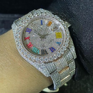 Thép Không Gỉ Cổ Điển Không Thấm Nước Dây Đeo Da Perpetual Lịch Analog Cơ Khí Tự Động Đồng Hồ Sang Trọng Cho Nam Giới ETA - Product Image 5