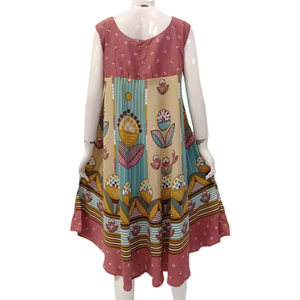 Ropa informal para jóvenes Nuevo patrón floral de verano Material cómodo de alta calidad para uso diario Ropa de dormir de talla grande para mujeres - Product Image 2