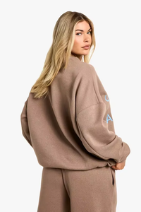 Sudadera Extra Grande de Estilo Urbano para Mujer, Tejido Suave de Poliéster/Algodón, Impresión de Logotipo Personalizada, Sudadera Lisa para Otoño/Invierno - Product Image 4