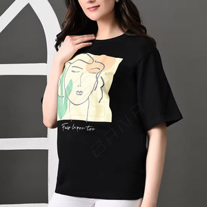Camiseta de alta calidad para mujer, venta al por mayor, Camiseta de algodón de alta calidad para mujer, camiseta para mujer - Product Image 2
