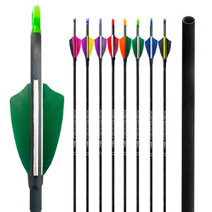 ID3.2/4.2/6.2 panah karbon murni panahan SP350 ~ SP1500 31 "panjang dapat disesuaikan 2.2" bulu Turki busur/busur campuran berburu - Product Image 1