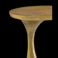 Table d'appoint Bronze Aluminium Métal Forme Sablier Design Moderne Table d'appoint Salon Meubles de décoration intérieure