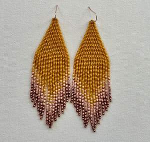 Bestone ต่างหูลูกปัดสีชมพูสไตล์โบฮีเมียนสำหรับผู้หญิง - Product Image 4