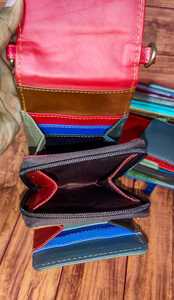 Bolso cruzado de cuero puro personalizado para mujer, bolso multifuncional de viaje para teléfono móvil de lujo, borla Floral para iPhone Samsung - Product Image 5