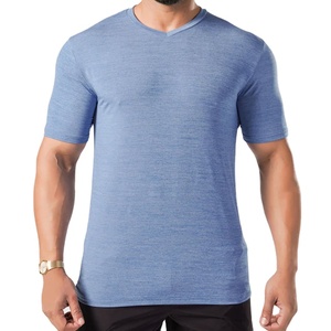 Camiseta de Manga Corta para Hombre, Corte Regular, Cuello Redondo, 100% Algodón, Transpirable, Ecológica, Diseño Liso, Venta al Por Mayor - Product Image 5