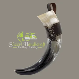 Société de fabrication de corne et tasse Viking en inde, fabriquée par Sheeri artisanat Viking corne, prix d'usine - Product Image 1