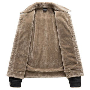 Veste en jean pour hommes OEM couleur unie 4D poches vêtements d'hiver vestes en jean couleur unie vierge - Product Image 4