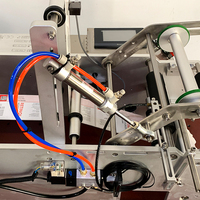Machine d'étiquetage semi-automatique YM130, machine d'étiquetage de table avec ruban adhésif pour bouteilles en plastique, en verre, en PET, pots de miel