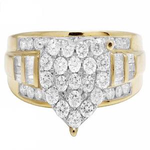 แหวนเพชรมอยส์ซอไนต์กลมและบาแกตต์สำหรับเจ้าสาวแหวนแต่งงานเครื่องประดับเงินสำหรับผู้หญิงของขวัญครบรอบ - Product Image 2