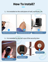 Caja de Seguridad Inteligente para Llaves, Montada en Pared, para Exteriores, con Aplicación TTLock Tuya, Caja de Seguridad Digital Electrónica para Llaves Inteligentes para el Hogar