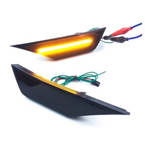 ชุดไฟเครื่องหมายด้านข้าง LED แบบไดนามิกเลนส์ควัน Honda Civic 10 2016-2019 + รูปทรง DRL-รถยนต์ & รถจักรยานยนต์/ไฟ & - Product Image 3