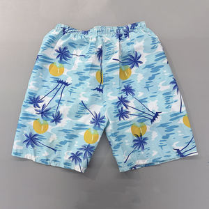 <b>Men's</b> Custom Printed Board Shorts Quick Dry Elastic Waist Casual Swim <b>Trunks</b> with Palm Tree and Coconut Pattern - Product Image 1
