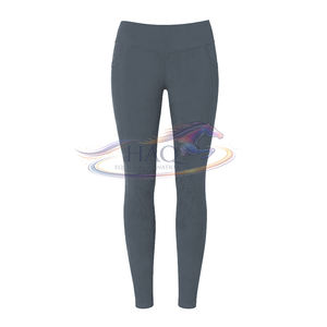 Custom Engineered Equestrian <b>Leggings</b> Full Seat Silicone Grip High Waist Stretch Durable Performance Wear OEM - Product Image 1