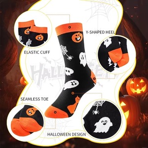 Chaussettes d'Halloween et de Noël personnalisées Chaussettes d'infirmière de créateurs personnalisées Chaussettes de compression - Product Image 3