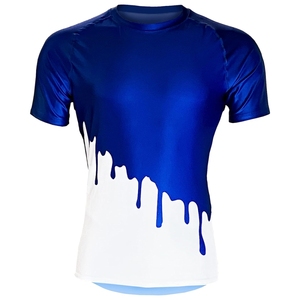 Haute qualité hommes Rashguard Long Slim Fit Compression MMA équipement de gymnastique respirant Nylon personnalisé sublimé BJJ à manches longues tailles USA - Product Image 1