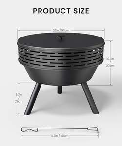 Brasero moderne en métal épais, foyers au gaz naturel, 9999 BTU, portable, pour patio extérieur, rassemblement nocturne, vente en gros en Inde - Product Image 4