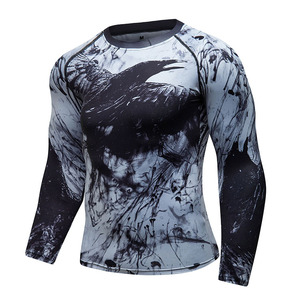 Camiseta de Surf Personalizada para Hombre, Manga Larga, Protección UV50+, Secado Rápido, Transpirable, Estampada, para Deportes de Playa - Product Image 4
