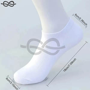 Calcetines tobilleros transpirables cómodos para hombre y mujer, calcetines cortos finos de corte bajo en negro, blanco y gris, primavera y verano - Product Image 6