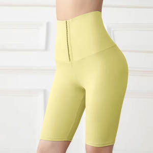 Pantalon de yoga sans couture personnalisé haut de gamme pour femmes, legging taille haute pour la course à pied, élasthanne/nylon respirant, taille élastique - Product Image 2