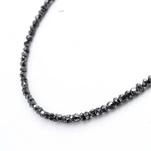Perles Rondelles Facettées Diamant Noir 1,5-2,3 mm Diamants Facettés en Vrac - Product Image 2