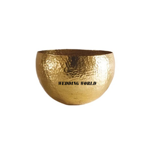 Bol à chocolat en aluminium plaqué nickel, forme ronde, bol décoratif pour bonbons, design arabe, bol à chocolat de luxe - Product Image 3